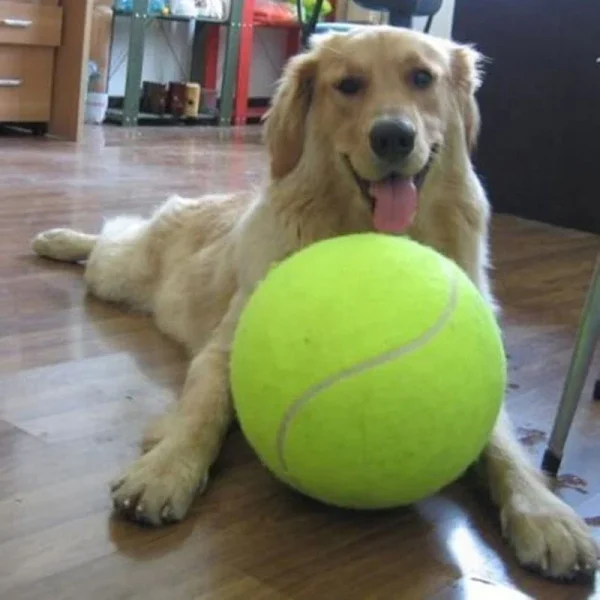 9.5'" Giant Tennis Ball Dog Chew Toy