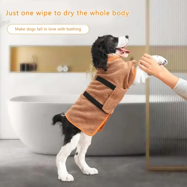 Dog Bath Towel Bathrobe